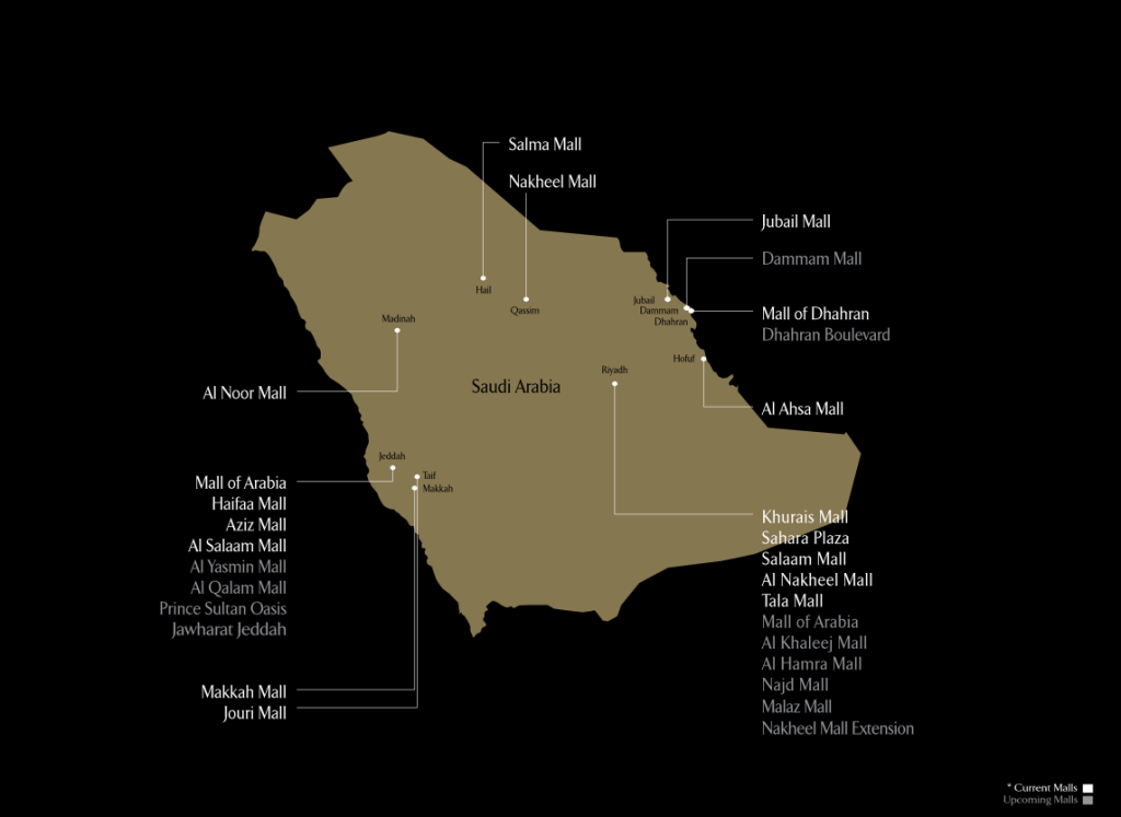 Arabian Centres map