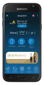 Manet Mobile Solutions - La home page della app per Marina di Teulada