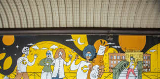 Nuovi murales rianimano esteticamente la metro Famagosta