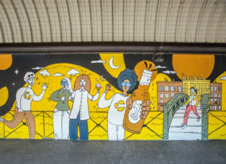 Nuovi murales rianimano esteticamente la metro Famagosta